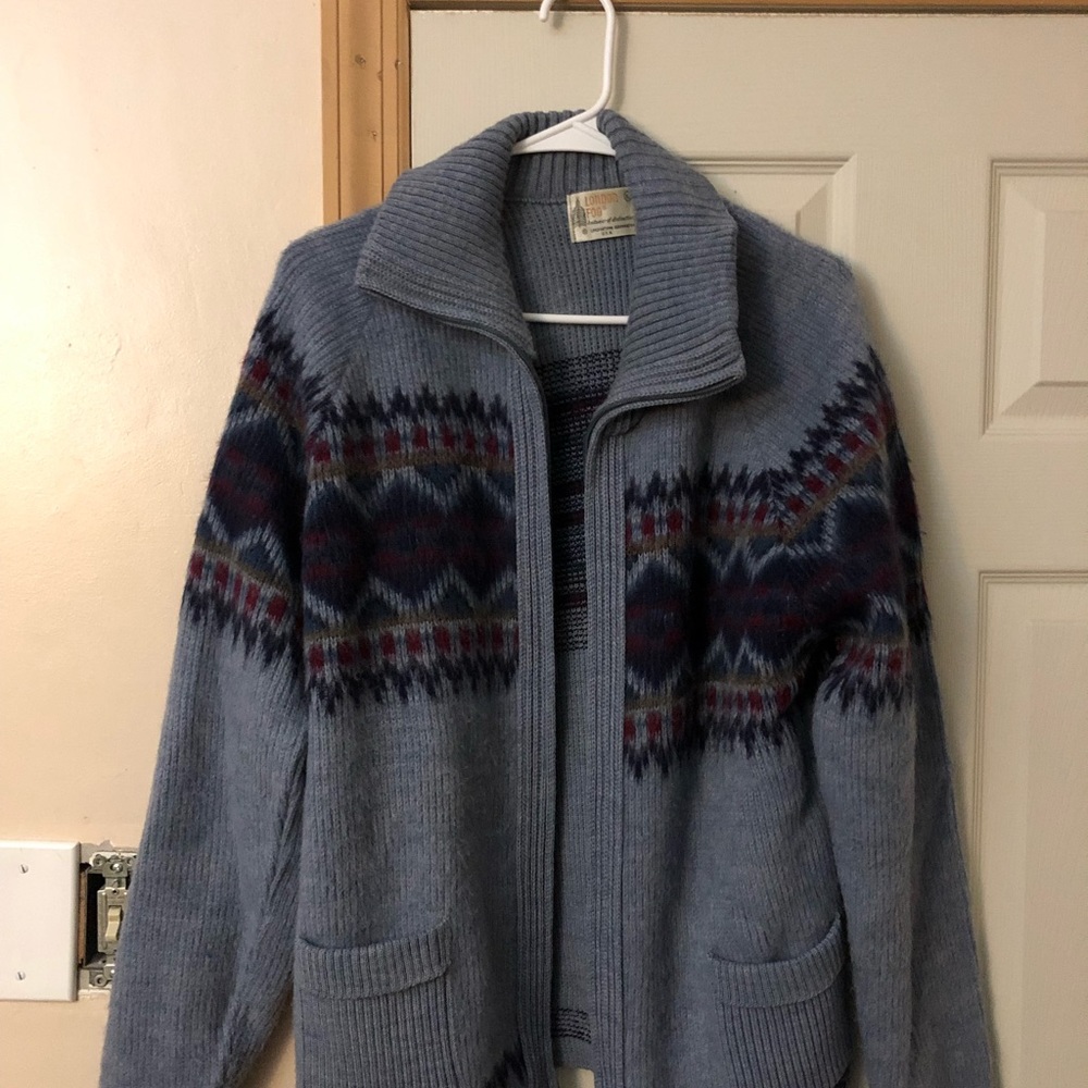 london fog zipper up sweater